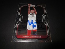 TIANNA HAWKINS SIGNED AUTOGRAPHED 2021 PANINI PRIZM WNBA CARD #62 MYSTICS-DREAM