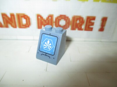 Lego - 1x Schräge 2x2x2 weiß Chima Logo im Sechseck Muster 70131 3678bpb083R
