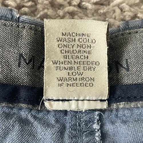 Madison Chino Shorts Mens 38 (waist 37) Blue 100% Cotton 9” Inseam - Picture 6 of 6
