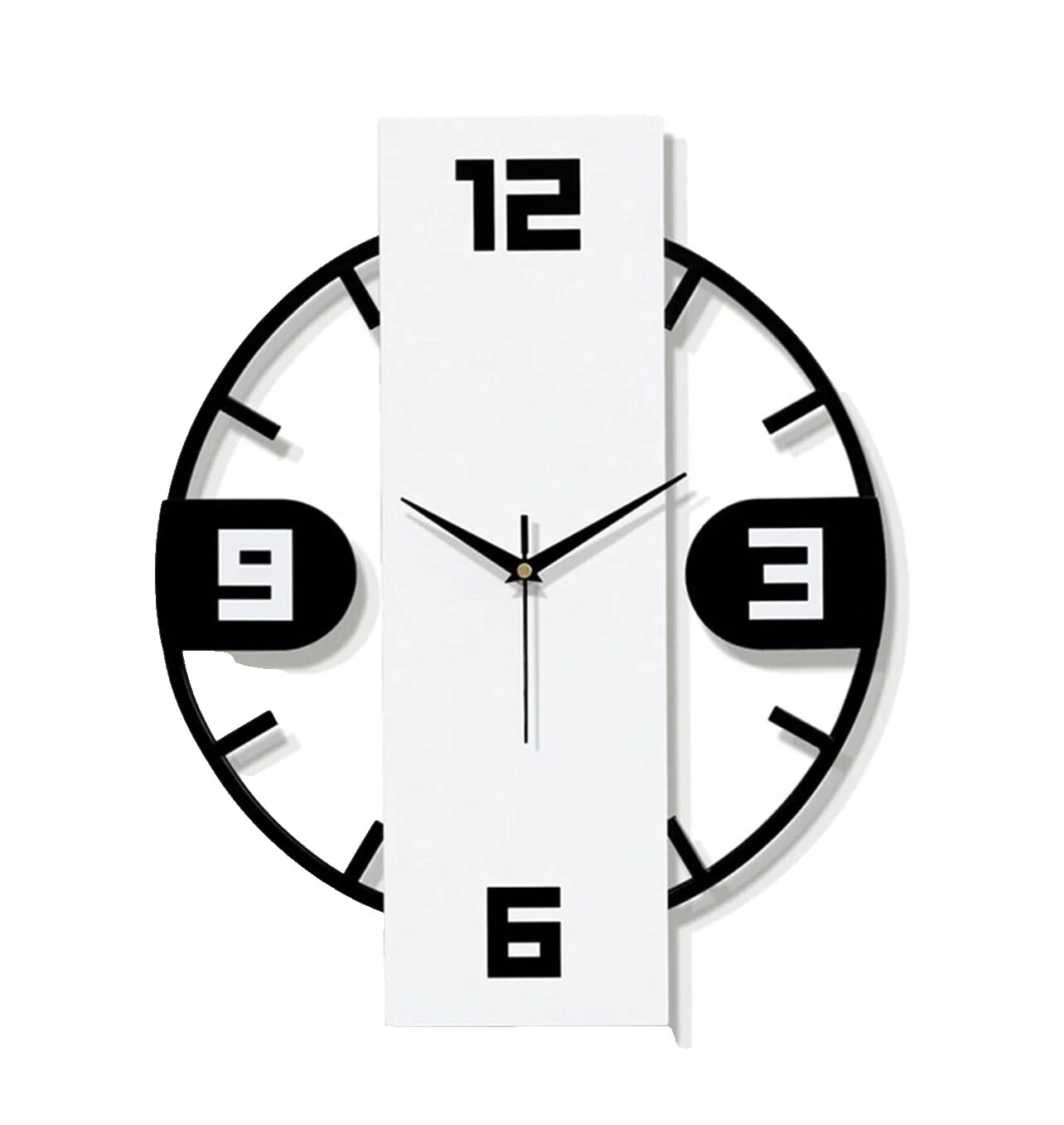 Relojes Decorativo Blanco Art Deco