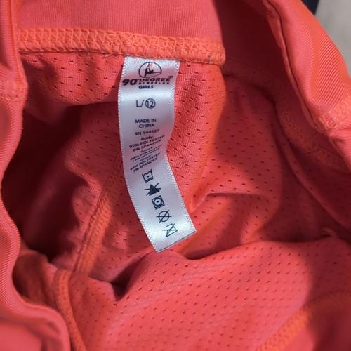 90 Degrees Girl's Orange Athletic Skort Size Youth Large - Picture 5 of 5