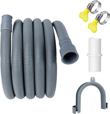 Universal Washing Machine Drain Hose 6 Ft Flexible Drain Hose Extension Kit