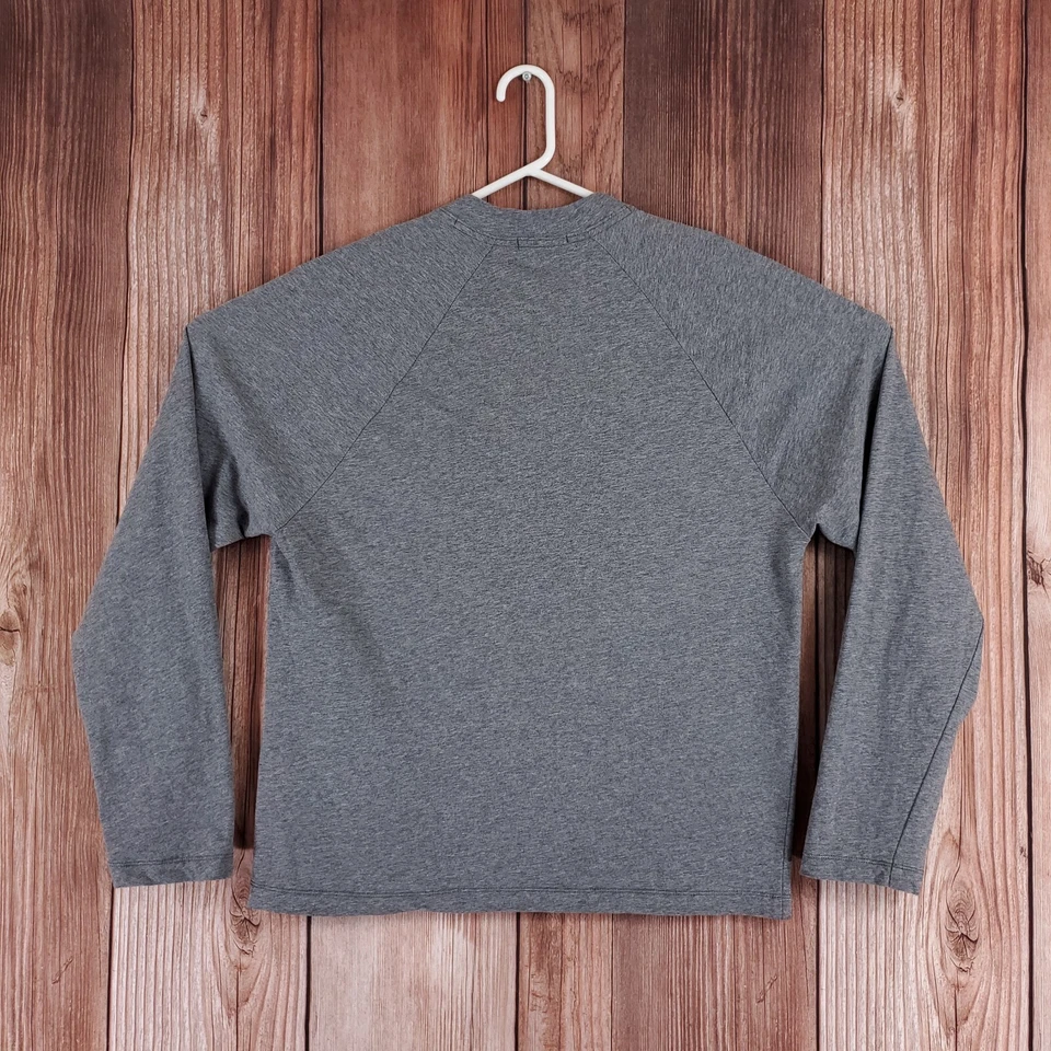 James Perse Mens Sz 2 Medium Regular Fit 1/2 Half Zip Baseball Pullover MFLI3079 - Image 2 of 4