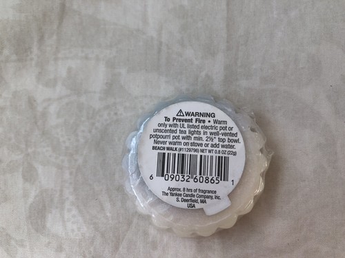 Beach Walk .8 oz Tarts Wax Potpourri Yankee Candle New - Picture 2 of 2