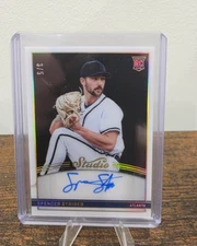 2022 Panini Chronicles - Studio Black Signatures Spencer Strider #SBS-SS /5