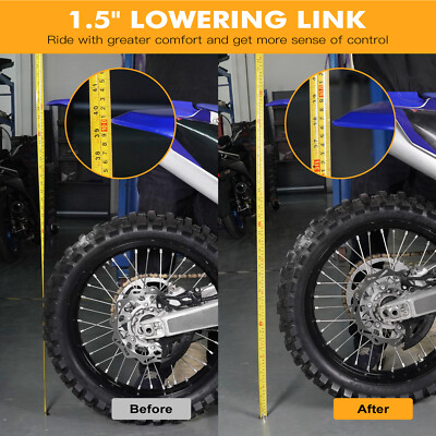 dirt bike lowering link failure comparison