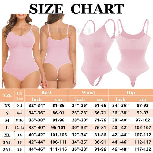 Women Shapewear Bodysuit Tummy Control Body Shaper Sculpting Snatched Waist Cami - Picture 41 of 48
