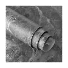 Extra Wide Countertop Contact Paper Marble Peel and Stick Wallpaper Grey Thic...