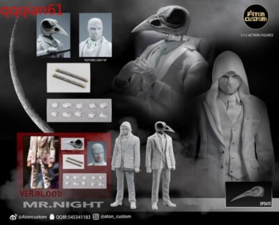 Aton Custom 1/12 Moon Knight Marc Spector 6'' Action Figure Model Collection New
