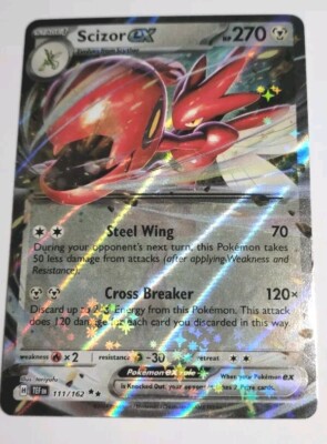Scizor EX HP270 2024 Holo Pokémon Card No. 111/162 | eBay