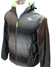 The North Face Reversible Gray/Neon Green Lightweight Windbreaker Boys Size XL