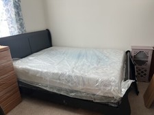 black ikea bed set queen
