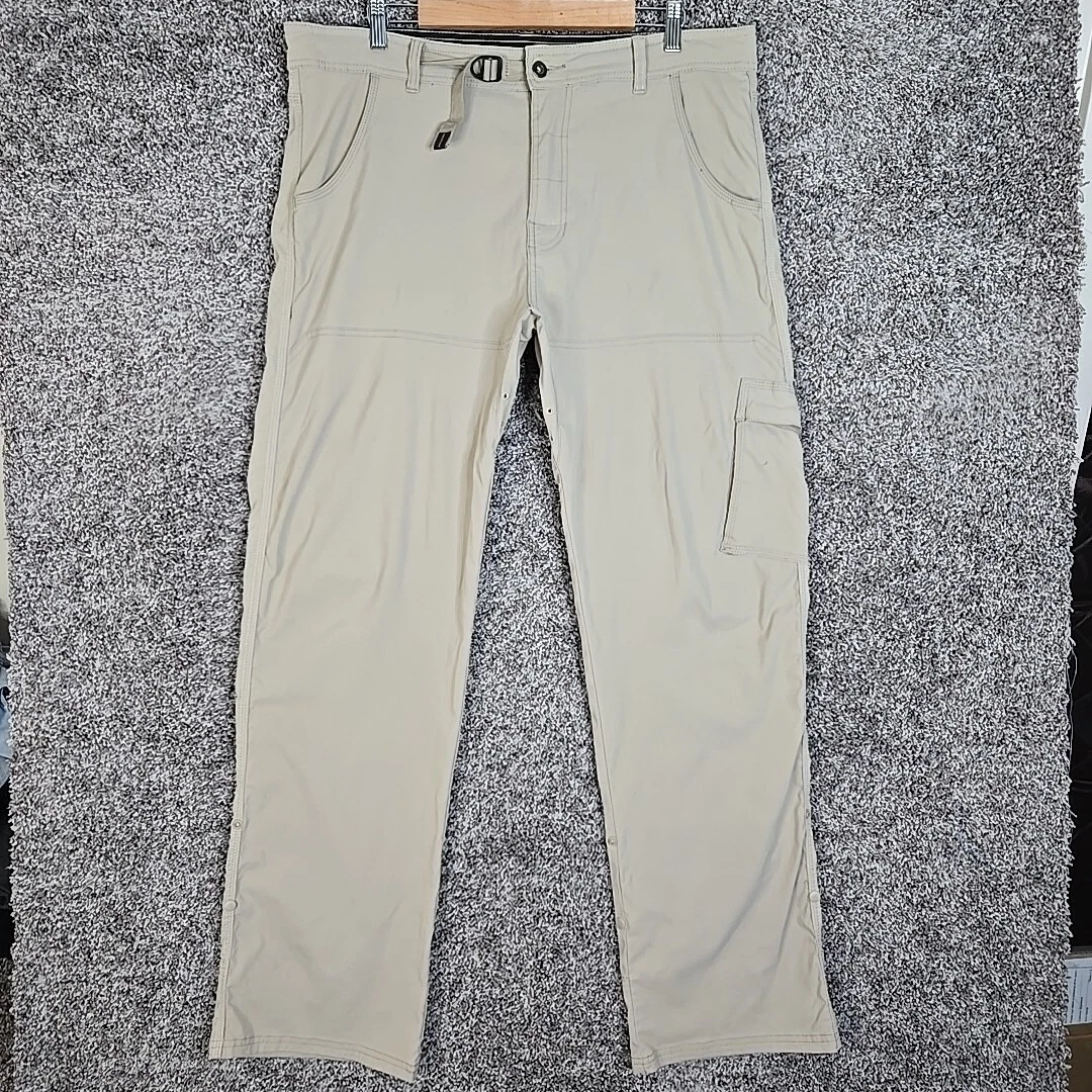 Prana Zion Pants Men XL 38x34 Beige Stretch Climbing Hiking Roll Up Cargo
Opens in a new window or t