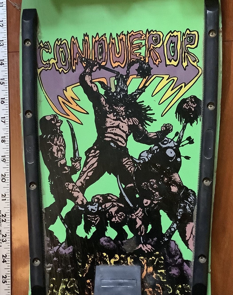 VINTAGE 1980s Rolls Racer Conqueror Skateboard Deck Old RARE Alva