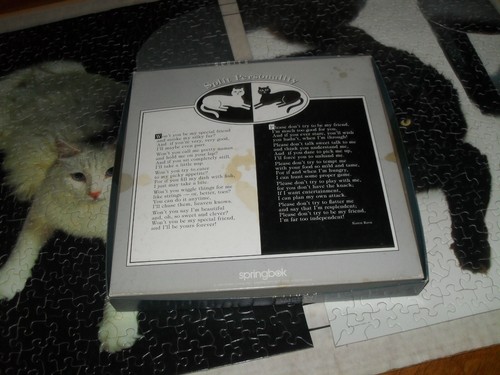 Vintage Springbok Grand Master Cat Jigsaw Puzzle Split Personality 700 pc 2-in-1 - Picture 8 of 8