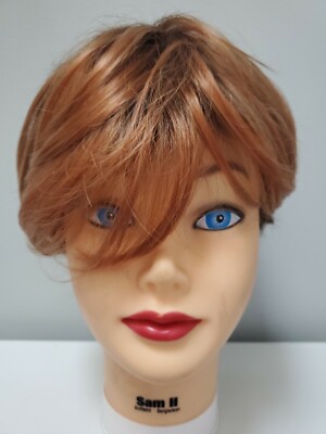 Women's Doremi Hair Felicia Short Two Tone Straight Synthetic Bob Wig with Bangs