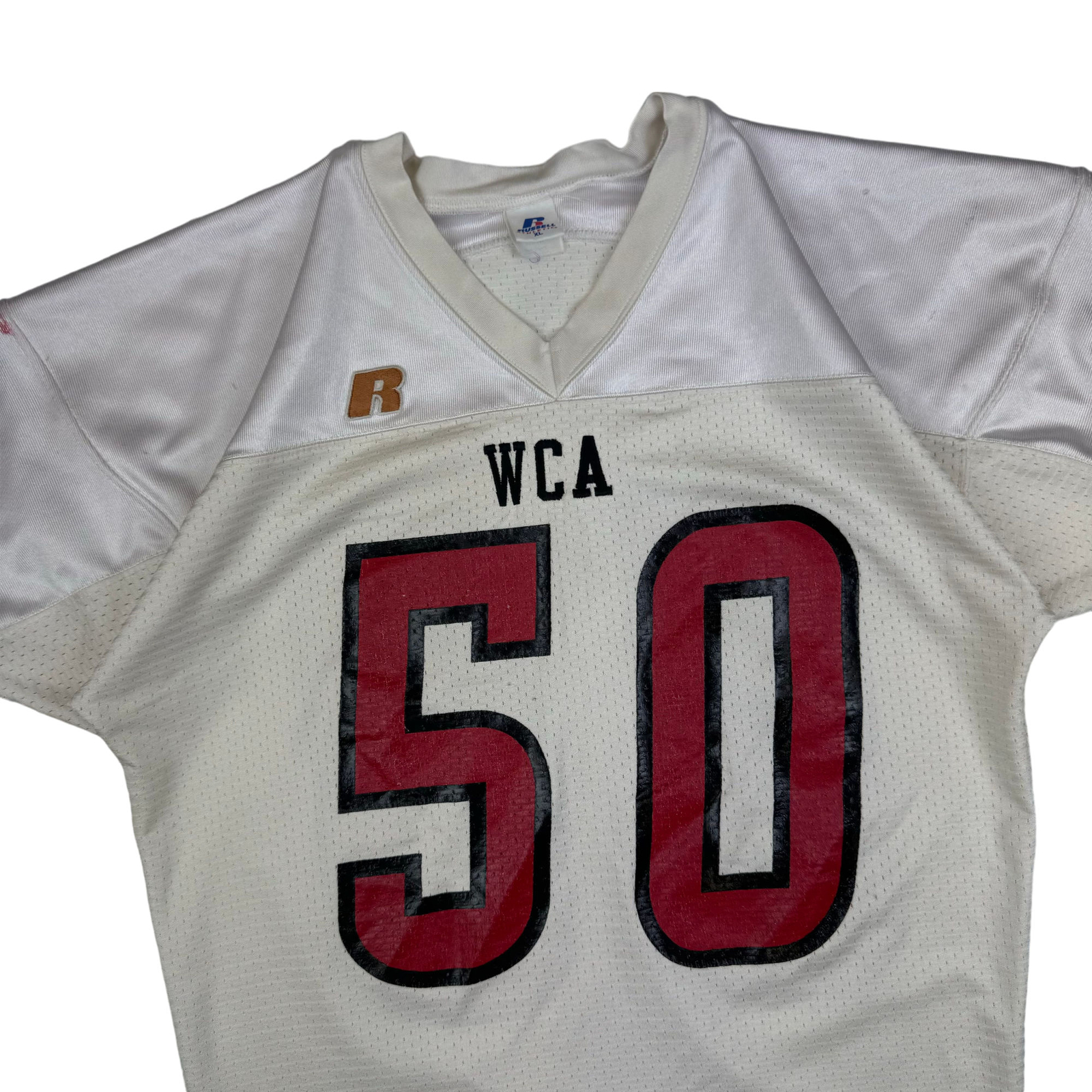 Russell Athletic NFL WCA Jersey White Red Size Large image 3
