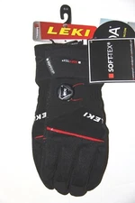 Leki Progressive Tune S Boa LT Glove Soft-Tex Unisex - Black-Red - Size 8 NEW