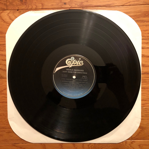 Merle Haggard - Goin' Home For Christmas LP Epic FE 38307 1984 Pressing - Picture 3 of 4