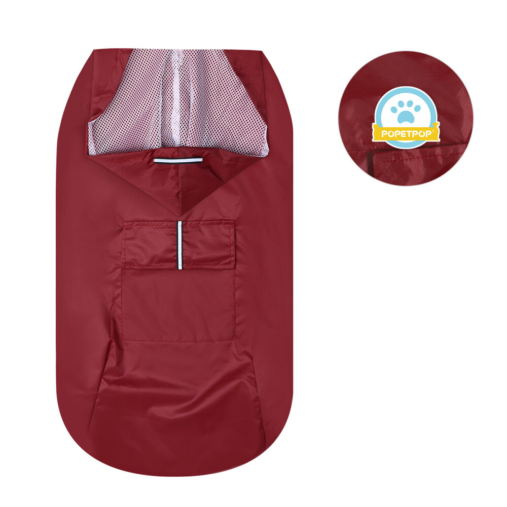 FILA POPETPOP Impermeabile Riflettente con Cappuccio per Cani Grandi Cani Impermeabili Vestiti Cane
