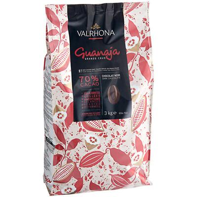 Valrhona Guanaja 70% Dark Chocolate Feve 6.6 lb. - 3/Pieces WS-409VAL4653