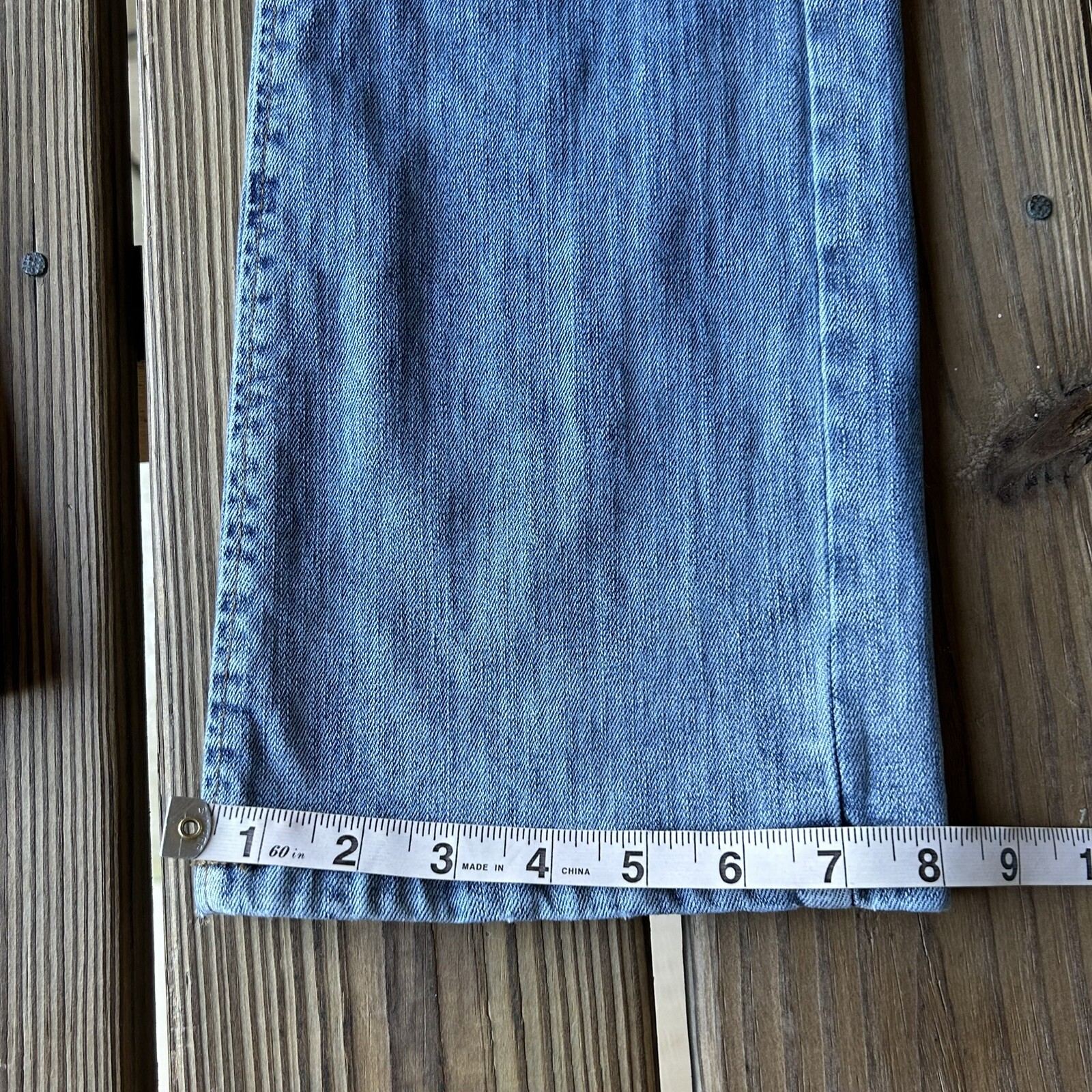 Wrangler Retro Slim Boot Cut Stretch Light Wash Denim Blue Jeans Men's 30 x 31