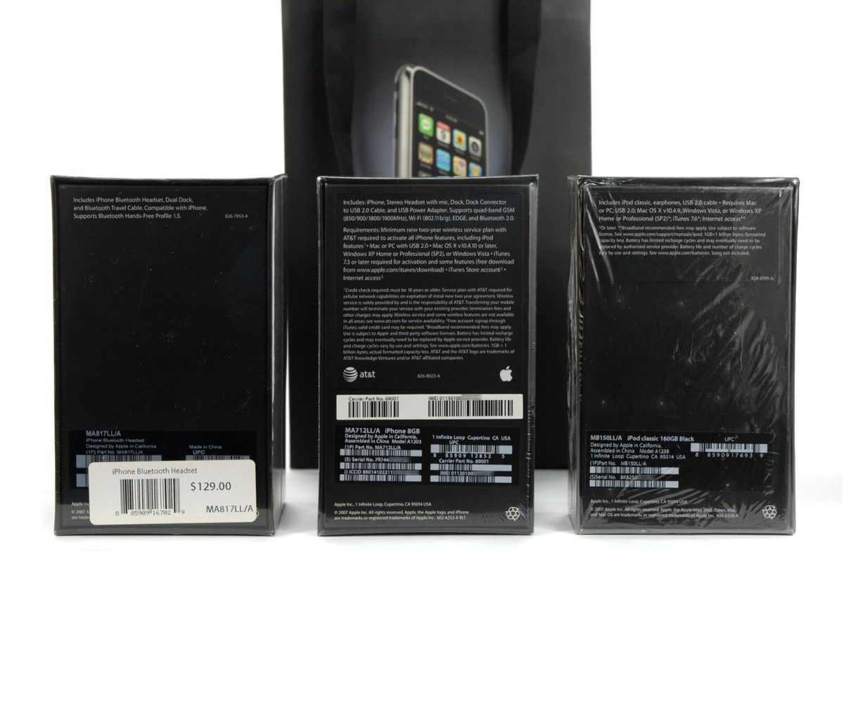Apple iPhone 2G 8GB - w/ Headset & iPod New Sealed in Box Apple iPhone 2G 8GB - w/ Headset & iPod New Sealed in Box