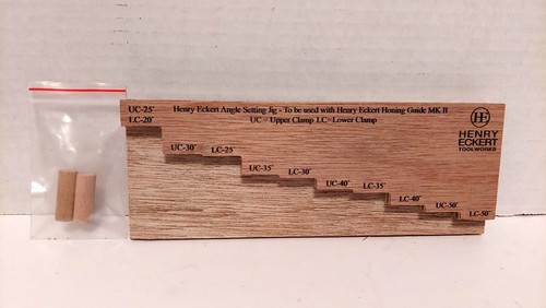 NEW Henry Eckert Toolworks Angle Setting Jig For Use With Honing Guide - Picture 2 of 5