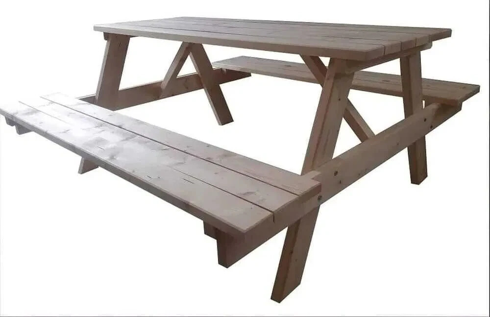 Papillon Biertisch Aus Eschenholz – Inkl. 2 Bänke, Klappbar & Massiv (220 Cm)