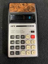 1970'S APF MARK 30 ELECTRONIC SCIENTIFIC CALCULATOR GREEN LED WORKS GREAT