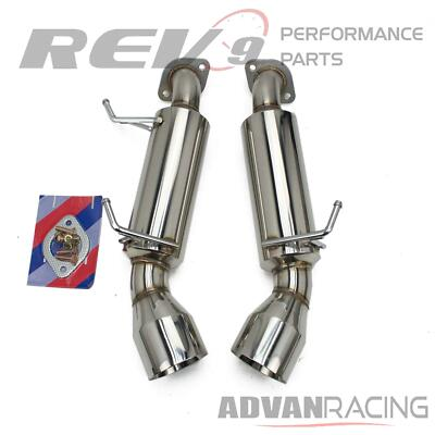 #ad #ad Axle Back Exhaust for 14 16 Q60 Q60S V36 Bolt On Stainless Steel Rev9 $294.00
