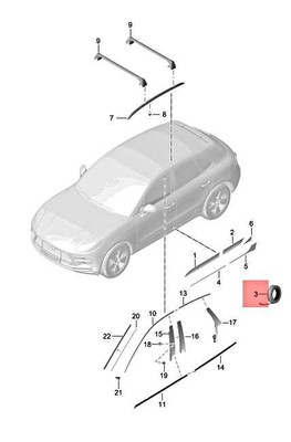 Genuine PORSCHE Macan 95B Repair Set Left 95B898633 | eBay