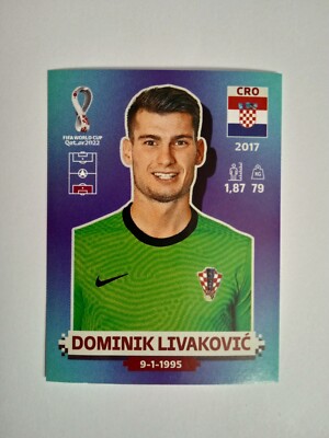 PANINI FIFA WORLD CUP QATAR 2022 CROATIA LIVAKOVIC CRO 3 FIGURE WITH VELINA