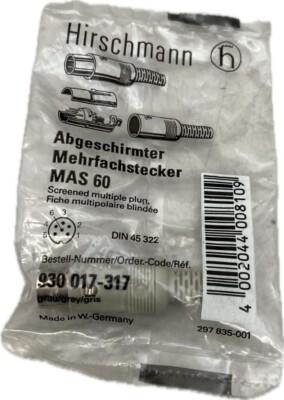 Hirschmann 930 017-317 Abgeschirmter Mehrfachstecker MAS 60