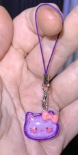 Hello Kitty Charm Phone Zipper Pull  Keychain Add On Attachment 