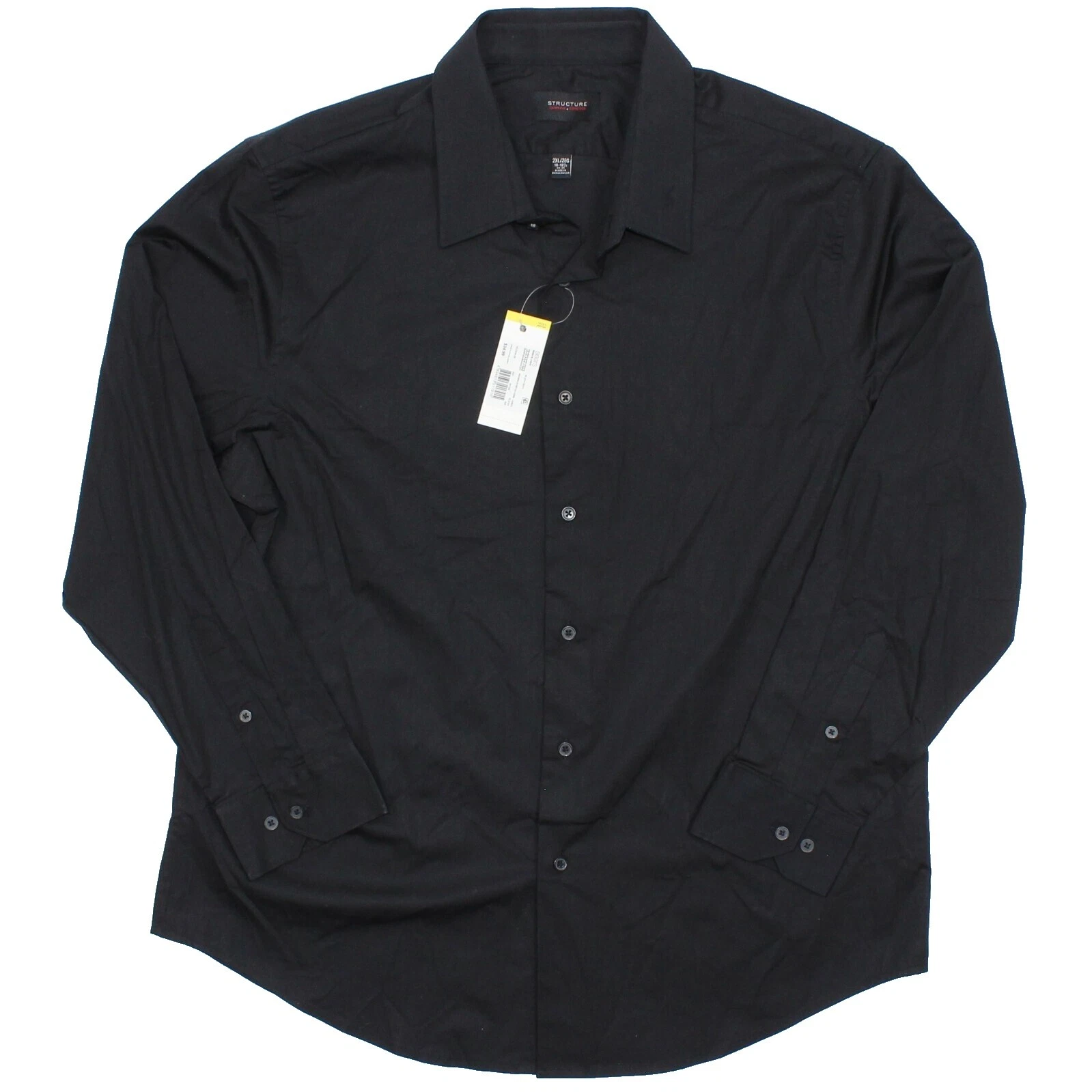 Structure男式休闲纽扣棉衬衫