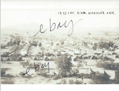 Nogales Arizona Mexican Border Camp view ca 1915 Quality 8x10 photo ex RPPC