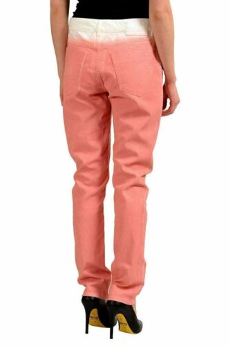 Maison Margiela MM6 Multi-Color Covered Woman's Straight Leg Jeans US M IT 42 - Picture 3 of 4