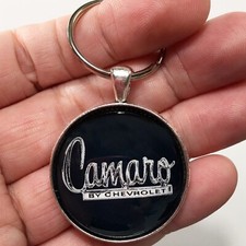 Vintage 70-74 Chevrolet Camaro Chevy Logo Emblem Badge Reproduction Keychain