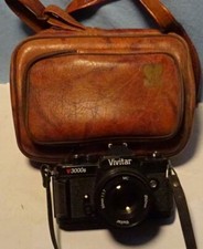 Vintage - VIVITAR - V3000S - 35mm CAMERA w 50mm LENS CASE - NO battery Cover