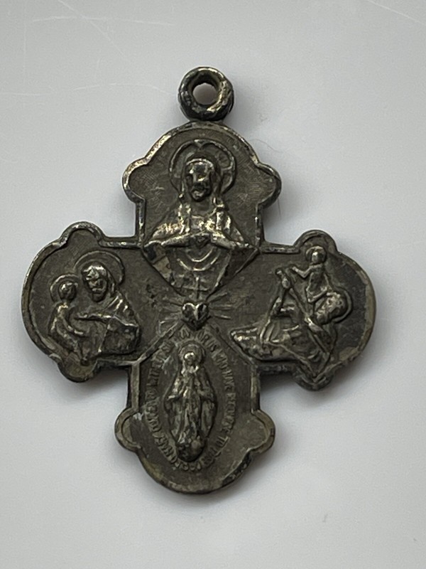 Antique Hayward Silver - Catholic Priest Pendant