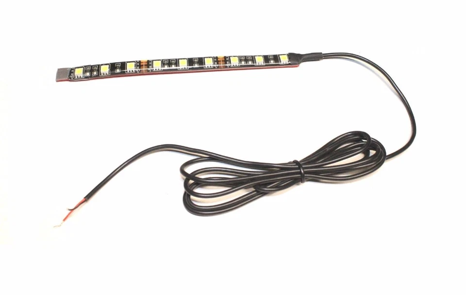 Tira de matrícula LED 12v luz blanca impermeable motocicleta al ras Kawasaki Foto 2 de 4