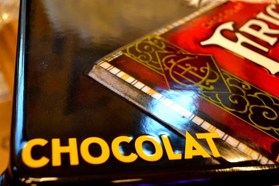 Plaque émaillée FRIGOR alimentaire chocolat enamel sign  ++  60*40 cm ++ - Photo 2/4