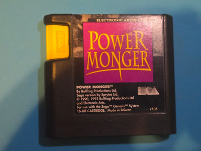 Power Monger (Sega Genesis, 1992) Authentic Cart Only Tested Working
