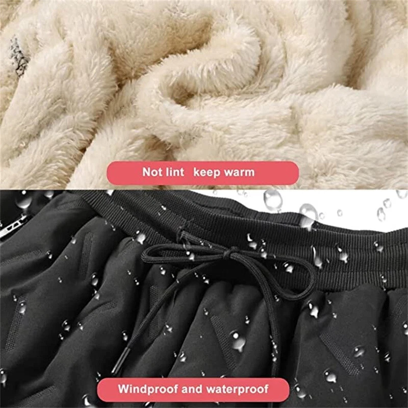 Fleeceactive - Unisex Fleece-Lined Waterproof Pants,Julidostore Fleece Pants - Picture 8 of 15