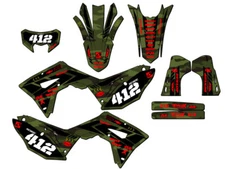 2021-2024 CRF 450 RL APACHE Green Senge Graphics Kit Compatible with Honda