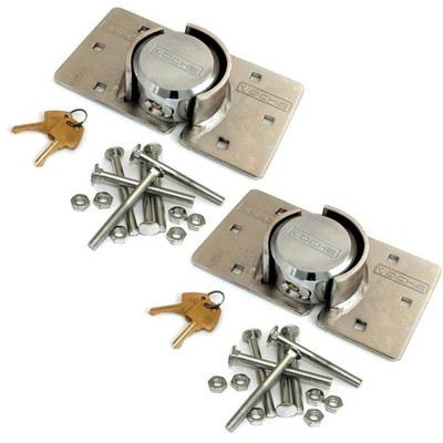 2er SET VOCHE  HOCHSICHERHEIT 73mm VORHÄNGESCHLOSS & HASP SETS VAN SCHLÖSSER + BEFESTIGUNGSSETS