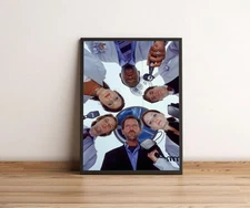 House MD Group Shot TV Show Poster – Medical Drama Wall Art Print