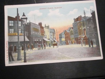 Postkarte Marktplatz, Oldham (unbespielt Vintage) Lancs