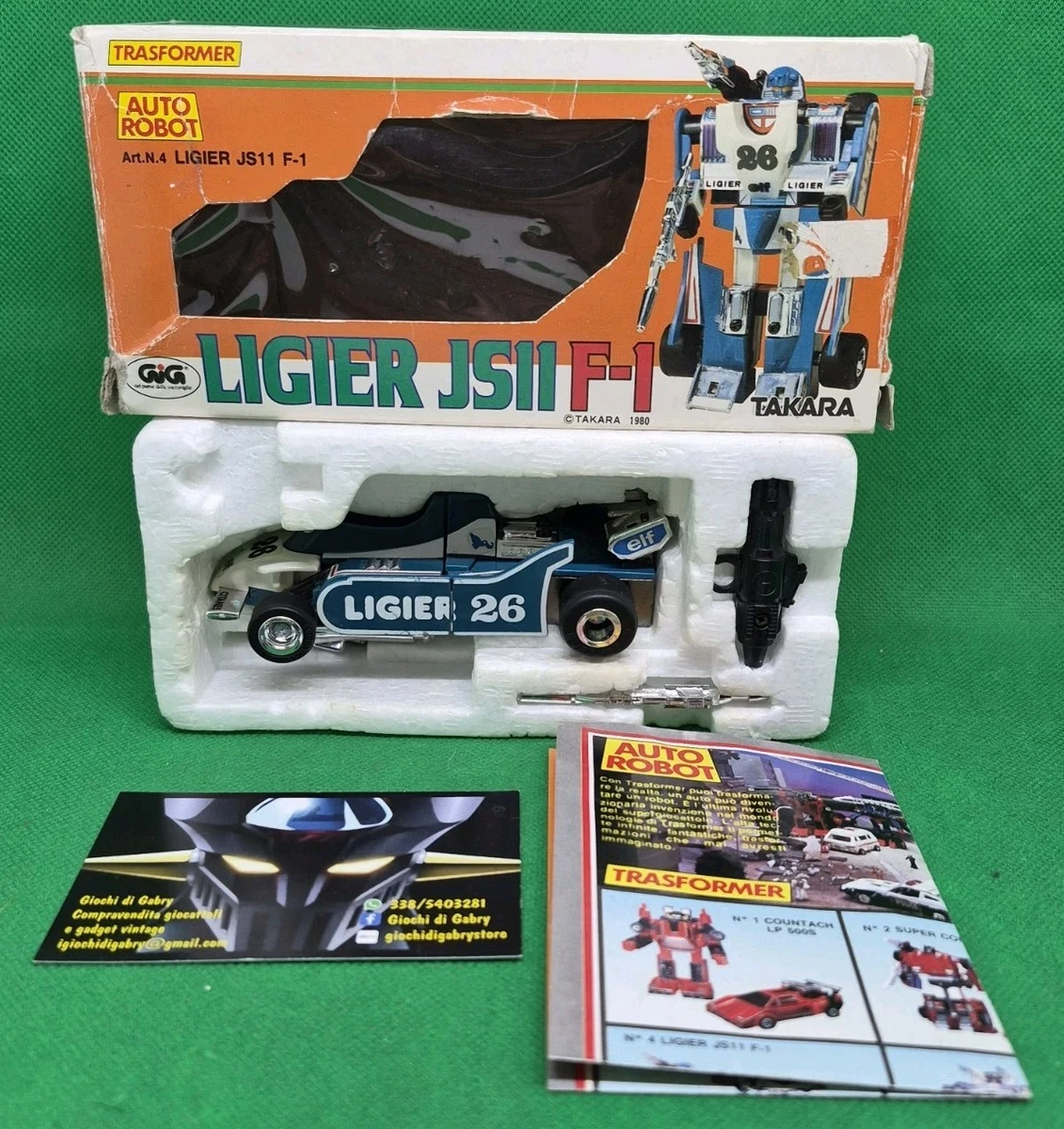 DIACLONE N°4 Pre-transformers Transformer LIGIER JS11 F-1, TAKARA 1980 JAPÓN GiG